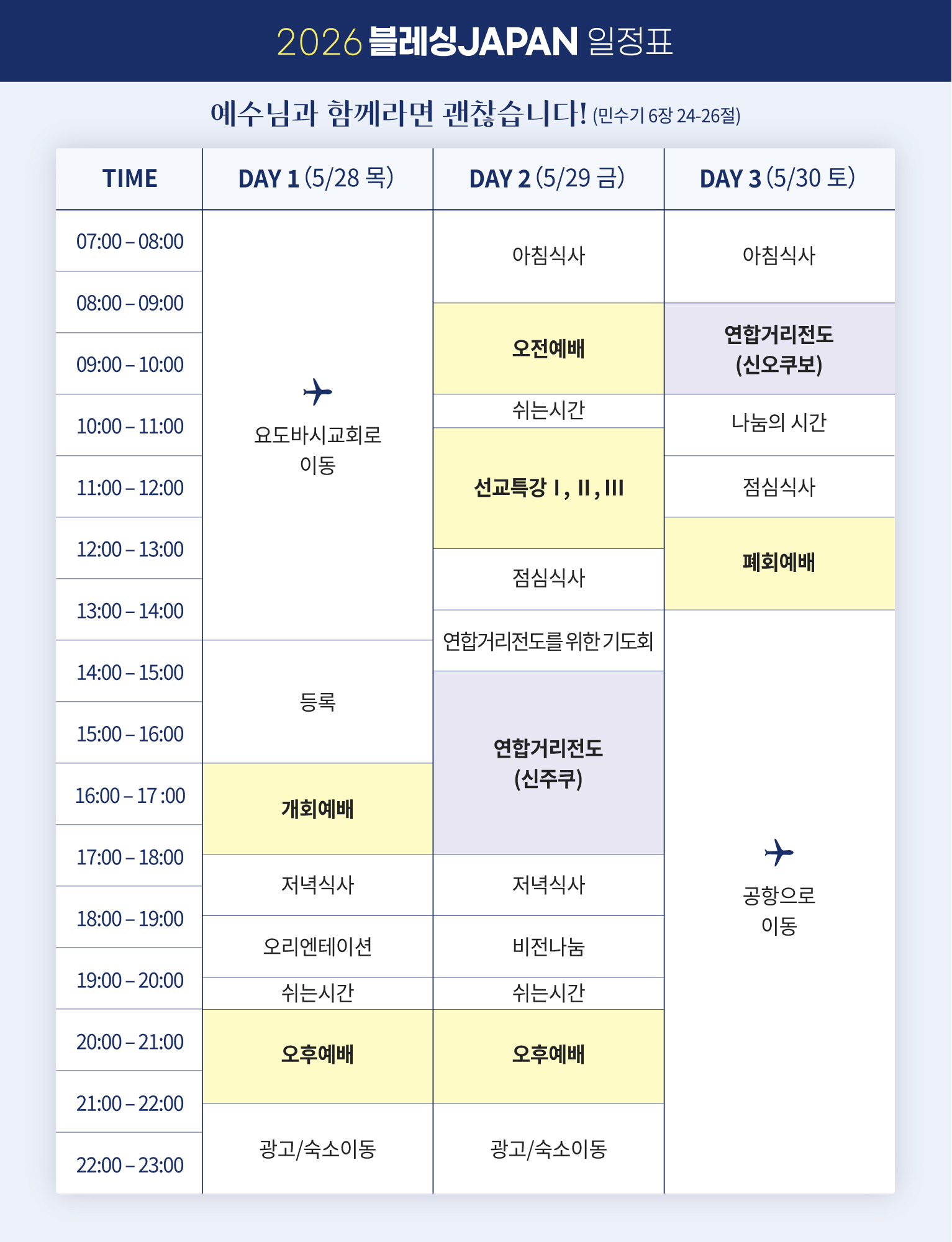 일정표